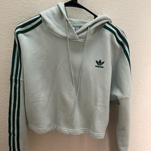 Adidas oversized crop hoodie